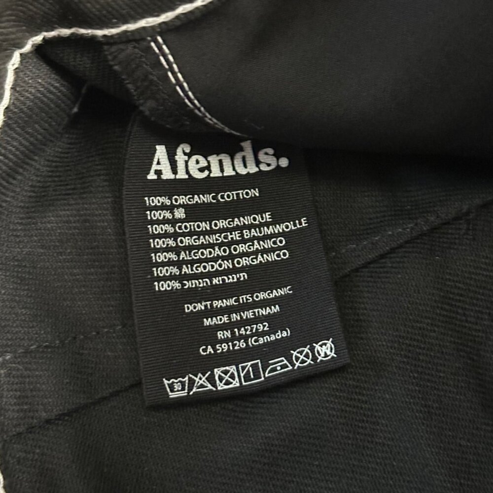 Sample BNWT Afends - Shelby - Women's Organic Denim Coated Black Shorts Size 26 - Picture 9 of 9